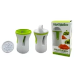 Rebanador de verduras 3 en 1, blanco y verde, con accesorios. Ideal para fideos de vegetales.