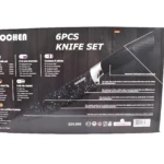 Set de 6 cuchillos Kochen con mango ergonómico y diseño antibacteriano.