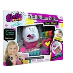 Set de esmaltes infantil "Girl's Creator" con secador, incluye brillo, polvo neón y separadores de dedos para uñas.