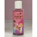 Shampoo limpiador Trendy para brochas en envase rosa con tapa blanca, mostrando una caricatura de mujer con brochas de maquillaje.