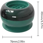 Soportes antivibración de goma verde y negro, 76x40mm, para electrodomésticos.