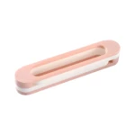 Soporte organizador rosa y blanco para sandalias, ventila y seca calzado.