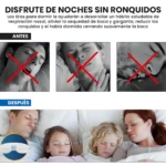 Set x2 tiras nasales para dormir, antes y después de su uso, previenen ronquidos y mejoran respiración.