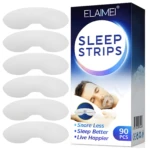 Tiras blancas para dormir ELAIMEI antirronquidos, paquete x90, para un mejor descanso.