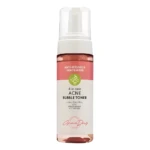 Tónico burbuja Grace Day Anti-Acné, blanqueador y antiarrugas con AHA/BHA/PHA. Envase dispensador blanco y rosa.