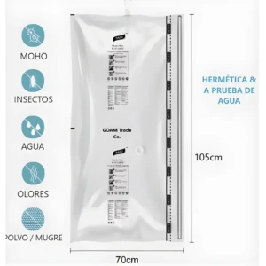 Bolsa Empaque Al Vacío Ropa 105X70Cm N
