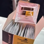 Caja de Karseell Maca Collagen con 12 sobres de 30ml para reparar cabello seco y dañado.