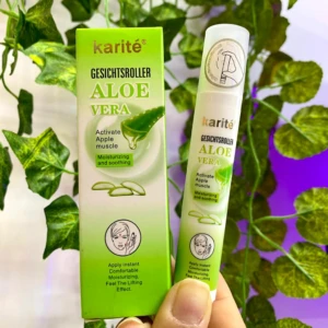 Roll-on Karité Aloe Vera para rostro con aplicador, hidrata y calma.