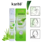 Roll-on anti-ojeras Karité Aloe Vera, alivia e hidrata, con aplicador para contorno de ojos.