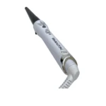 Rizador cónico Remington blanco con punta negra y cable 110V para crear ondas.