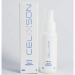 Spray Celiixson 60ml anti acné solución regeneradora en envase blanco con caja.