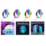 Pulsera de luz LED para niños, con diseño de discoteca, disponible en azul, rosa, amarillo y blanco.