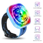 Pulsera brazalete de luz LED nocturna infantil, proyecta luces de colores y múltiples modos, ahorra energía, diseño HD.