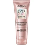 L'Oréal Ever Pure Acondicionador Reparador de Bonds, 200 ml, tubo rosa perlado con texto negro y plateado.
