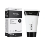 The Inkey List Retinol serum, envase negro y blanco, para reducir arrugas sin irritación.