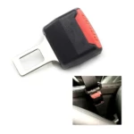 Extensor alargador de cinturón de seguridad de carro, hebilla negra con botón rojo "Press".
