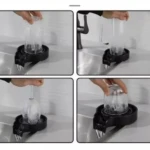 Lava copas para fregadero. Limpia vasos, copas y jarras con chorro de agua a presión.