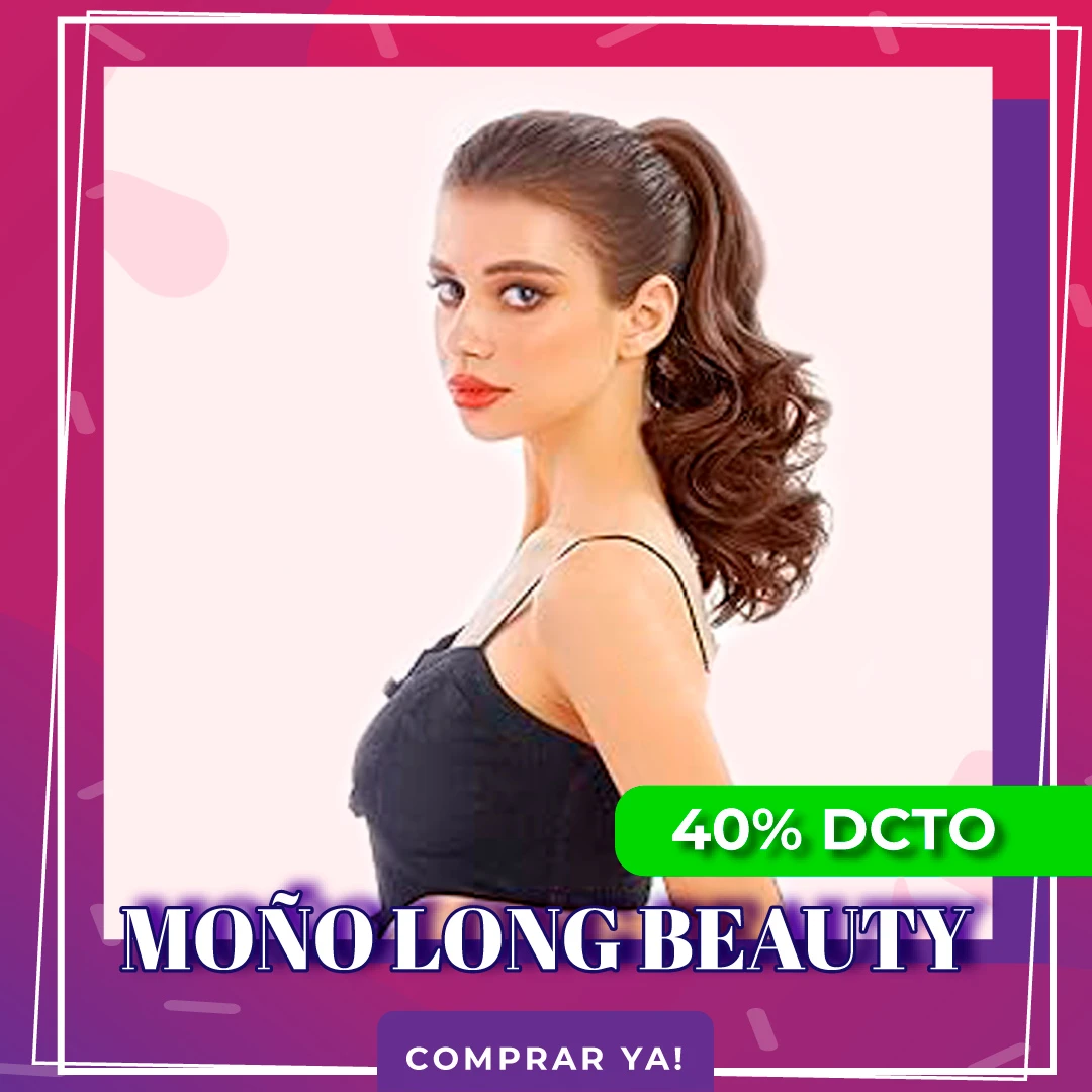 Moño de cabello postizo castaño claro, estilo coleta alta y ondulada, con 40% de descuento.