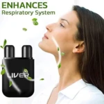 Desintoxicante nasal negro con dos puntas, para mejorar el sistema respiratorio.