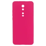 Funda de silicona rosa vibrante para Xiaomi Mi 9T con recorte para cámaras.