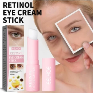 Set x2 Crema Retinol Eelhoe en barra para ojos, hidratante antiarrugas, presentación 3g.