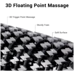 Rodillo de masaje 3D con superficie suave y marco resistente para alivio muscular.