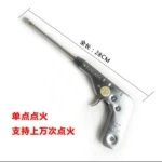Encendedor de cocina Sparkgl, metal plateado, largo 28 cm, ideal para encender hornos y gas, soporta miles de usos.
