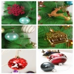 Bolas Navideñas Plásticas Colgantes Decorativas - Asegura tu árbol con seguridad y estilo