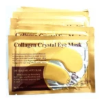 Paquete de mascarillas de colágeno para ojos, doradas, con forma de media luna, para nutrición y mejora.