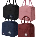 Set x2 loncheras térmicas portacomidas: negra, rosa, azul marino y roja.