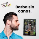 Shampoo para hombre Mi Color, sin amoniaco, para cambiar el color natural de la barba.