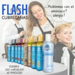 Línea de tinturas Flash Cubre Canas sin amoniaco ni peróxido, para un cabello radiante.