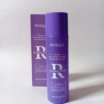 Tónico facial BIOAQUA morado con Retinol y ácido hialurónico, antiarrugas, en set con caja.