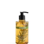 Frasco dispensador de Shampoo Lorenallysados Romero 300ml con ramas de romero dentro.