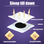 Parche para dormir con diagrama de capas: tela no tejida, ungüento y penetración continua. Buena y fuerte permeabilidad.