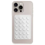 Funda transparente con pop it blanco de 24 burbujas para celular iPhone 13 Pro Max