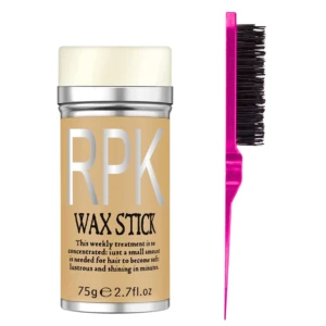 Set cera capilar en barra RPK y cepillo pulidor color fucsia, 75g.