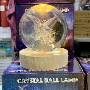 Lámpara de Noche de Bola de Cristal 3D