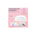 Lámpara UV/LED 48W recargable para manicura, con batería de 2600mAh, carga rápida y 7 horas de uso.