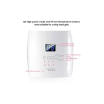 Lámpara UVLED 48W blanca recargable para manicure con pantalla LCD, modos 10s, 30s, 60s y 99s.