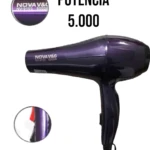 Secador de pelo Nova 9103 morado metálico de 5000W con función caliente/frío.