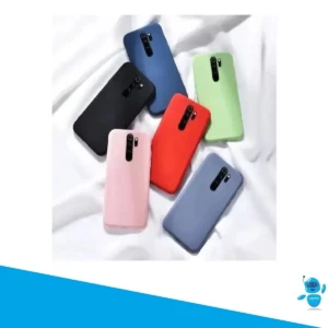 Funda de silicona para Redmi Note 8 en varios colores: azul, negro, rosa, rojo, verde y gris.