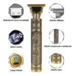 Cortadora de Pelo Profesional Dorada 100V/240V - Mantén tu estilo impecable y ahorra