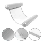 Hamaca flotador para piscina, doble cara, blanca, inflable, con malla transpirable para adultos.