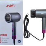 Secador de cabello NIA gris y rosa 2000W con difusor, ola de frío y dos velocidades.