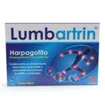 Caja de Lumbartrin para tratamiento de artritis y lumbalgia, con 30 cápsulas, presentación de venta libre.
