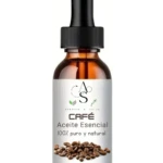 Botella de aceite esencial de café 30 ml, 100% puro y natural, con granos de café.