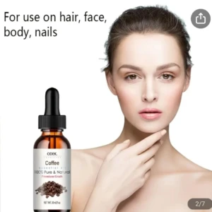 Aceite esencial de café Odek para cabello, rostro, cuerpo y uñas, 30 ml.