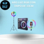 Aro de Luz LED RGB 33cm con Trípode - Ilumina tus creaciones y mejora tu imagen