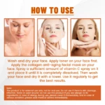 Cómo usar mascarilla de colágeno con vitamina C para rostro: limpieza, aplicación y absorción.